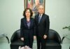 Embajadora de España visita al expresidente Danilo Medina