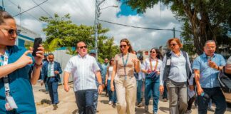 José Ignacio Paliza supervisa avances del proyecto de recuperación del margen oriental del río Ozama