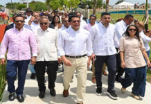 David Collado supervisa obras del Parque Urbano Bajos de Haina