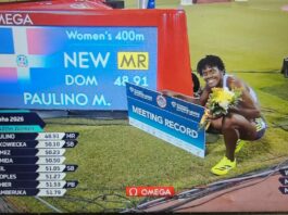 Marileidy conquista su cuarto título en la Liga Diamante y marca nuevo récord en los 400 metros planos