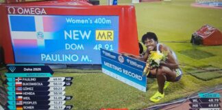 Marileidy conquista su cuarto título en la Liga Diamante y marca nuevo récord en los 400 metros planos