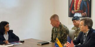 Delcy Rodríguez se reune con diplomáticos de EE. UU. para coordinar labores de rescate en Venezuela