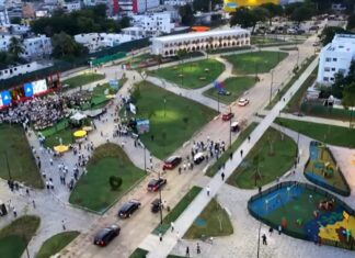 Presidente RD y Alcaldesa DN inauguran Paseo 30 de Mayo
