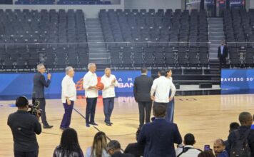 Presidente Luis Abinader inaugura la remodelada Arena Banreservas Virgilio Travieso Soto