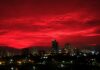 Imponente fenómeno en el cielo rojo sorprende a Venezuela