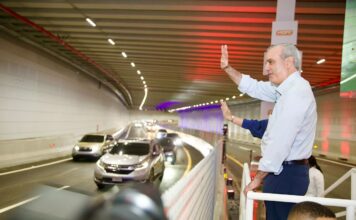 Luis Abinader inaugura el túnel de la Plaza de la Bandera