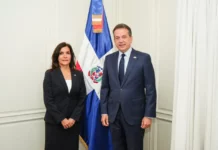 Ministro Bisonó recibe a embajadora Leah Campos para fortalecer vínculos entre RD y EE. UU.