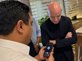 Presidente de la FIFA llega a República Dominicana y recibe bienvenida de Luis Abinader