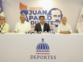 Ministro Kelvin Cruz anuncia Juegos Juan Pablo Duarte 2026 en EE. UU.