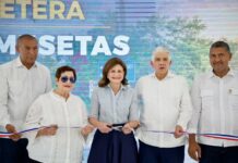 Raquel Peña inaugura carretera Las Mesetas en El Seibo