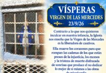 Vísperas Virgen de las Mercedes 23/9/26