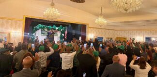 Leonel Fernández juramenta nuevos miembros de Fuerza del Pueblo en Pensilvania y plantea alianza estratégica con la diáspora