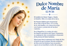 Dulce nombre de María 12/9/26