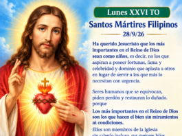 Lunes XXVI TO Santos Mártires Filipinos 28/9/26
