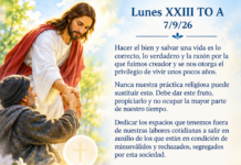 Lunes XXIII TO A 7/9/26