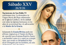 Sabado XXV 26/9/26