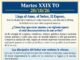 Martes XXIX TO 20/10/26