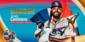 Junior Caminero se queda con el Premio Juan Marichal 2026