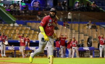 Ozuna dispara grand slam en remontada de Gigantes ante Escogido